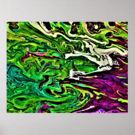 抽象芸術カラー勉強257、 ポスター