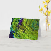 抽象芸術カラー勉強25、カード カード (黄色い花)