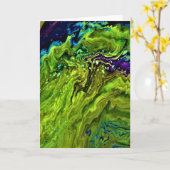 抽象芸術カラー勉強25、カード カード (黄色い花)