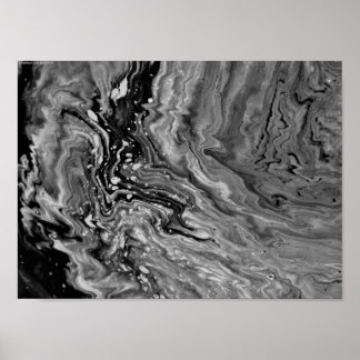 抽象芸術カラー勉強25 /ノワール、 ポスター