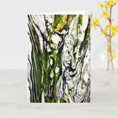 抽象芸術カラー勉強26、カード カード (黄色い花)