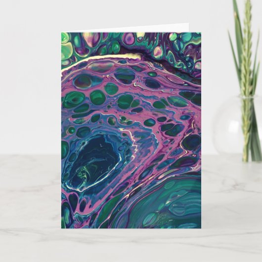 抽象芸術カラー勉強270、カード カード (正面)