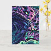 抽象芸術カラー勉強271、カード カード (黄色い花)