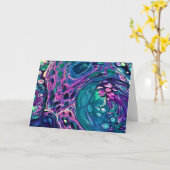 抽象芸術カラー勉強272、カード カード (黄色い花)