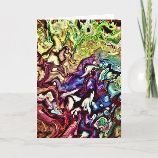 抽象芸術カラー勉強275、カード カード (正面)