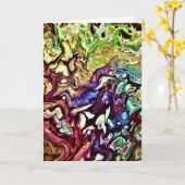 抽象芸術カラー勉強275、カード カード (黄色い花)