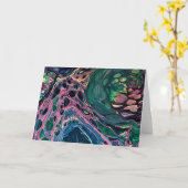 抽象芸術カラー勉強275、カード カード (黄色い花)