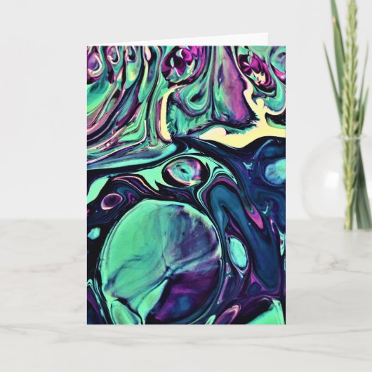 抽象芸術カラー勉強279、カード カード (正面)