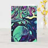 抽象芸術カラー勉強279、カード カード (黄色い花)