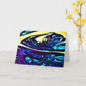 抽象芸術カラー勉強281、カード カード (黄色い花)