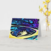 抽象芸術カラー勉強281、カード カード (黄色い花)