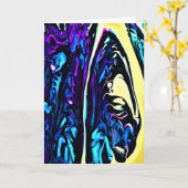 抽象芸術カラー勉強281、カード カード (黄色い花)