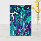 抽象芸術カラー勉強284、カード カード (黄色い花)