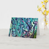 抽象芸術カラー勉強285、カード カード (黄色い花)