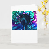 抽象芸術カラー勉強287、カード カード (黄色い花)