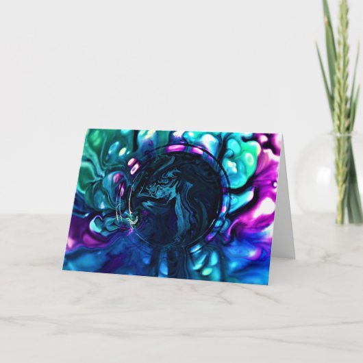 抽象芸術カラー勉強287、カード カード (正面)