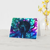 抽象芸術カラー勉強287、カード カード (黄色い花)