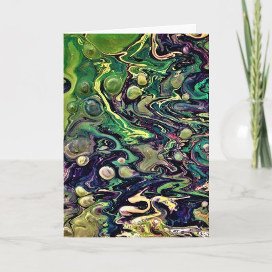 抽象芸術カラー勉強290、カード カード (正面)