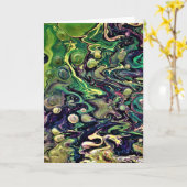 抽象芸術カラー勉強290、カード カード (黄色い花)