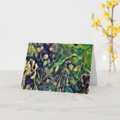 抽象芸術カラー勉強290、カード カード (黄色い花)