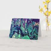 抽象芸術カラー勉強296、カード カード (黄色い花)