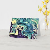 抽象芸術カラー勉強298、カード カード (黄色い花)