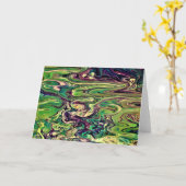 抽象芸術カラー勉強299、カード カード (黄色い花)