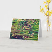 抽象芸術カラー勉強299、カード カード (黄色い花)