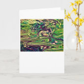 抽象芸術カラー勉強299、カード カード (黄色い花)