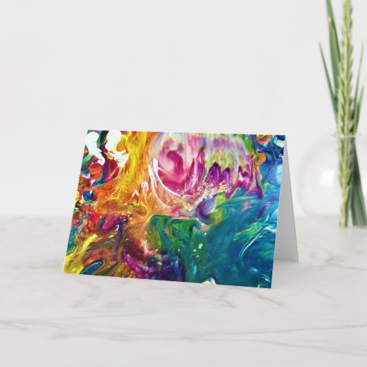 抽象芸術カラー勉強2、カード カード (正面)