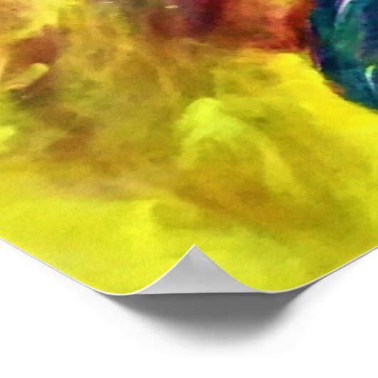 抽象芸術カラー勉強2, ポスター (角)