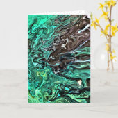 抽象芸術カラー勉強300、カード カード (黄色い花)