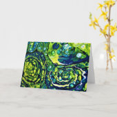 抽象芸術カラー勉強301、カード カード (黄色い花)