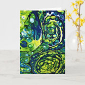 抽象芸術カラー勉強301、カード カード (黄色い花)