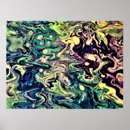 抽象芸術カラー勉強301、 ポスター