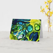 抽象芸術カラー勉強303、カード カード (黄色い花)