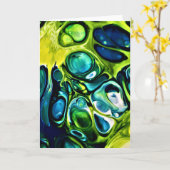 抽象芸術カラー勉強303、カード カード (黄色い花)