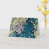 抽象芸術カラー勉強303、カード カード (黄色い花)