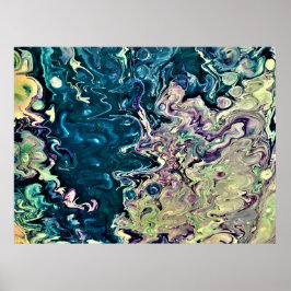 抽象芸術カラー勉強303、 ポスター