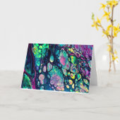 抽象芸術カラー勉強304、カード カード (黄色い花)