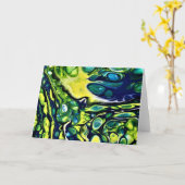 抽象芸術カラー勉強304、カード カード (黄色い花)