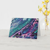 抽象芸術カラー勉強305、カード カード (黄色い花)