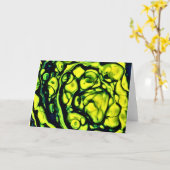 抽象芸術カラー勉強305、カード カード (黄色い花)