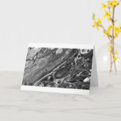 抽象芸術カラー勉強305 / Noir，カード カード (黄色い花)