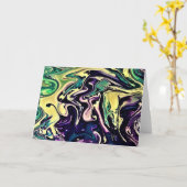 抽象芸術カラー勉強308、カード カード (黄色い花)