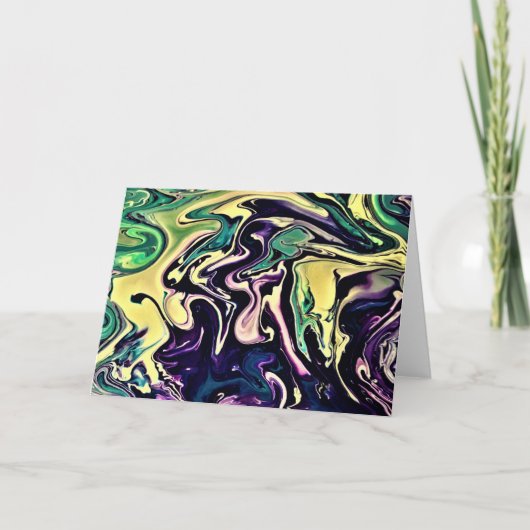 抽象芸術カラー勉強308、カード カード (正面)