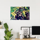 抽象芸術カラー勉強308, ポスター (ホームオフィス)