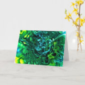 抽象芸術カラー勉強310、カード カード (黄色い花)