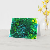 抽象芸術カラー勉強310、カード カード (黄色い花)