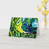 抽象芸術カラー勉強313、カード カード (黄色い花)